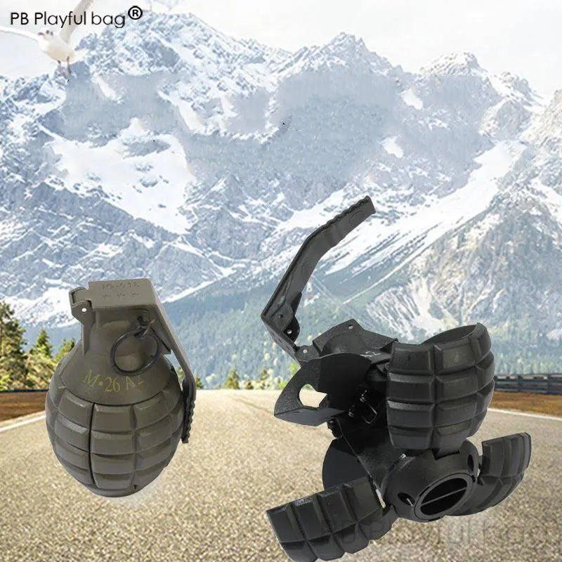 GRANADA DE PLASTICO REUTILIZAVEL AIRSOFT V01 A 19 - CASCO DE TARTARUGA