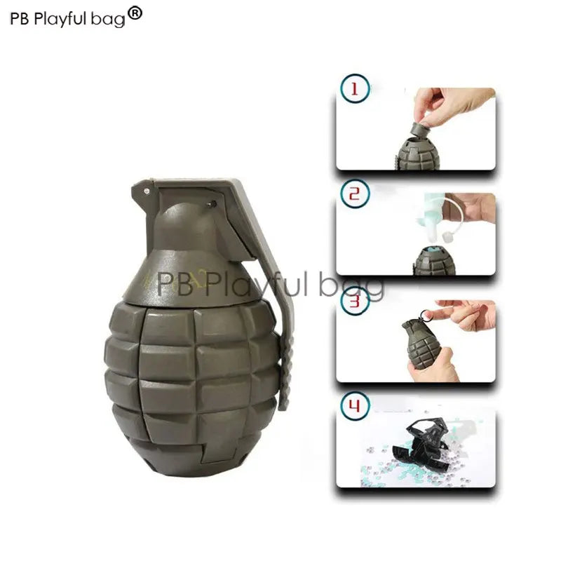 GRANADA DE PLASTICO REUTILIZAVEL AIRSOFT V01 A 19 - CASCO DE TARTARUGA