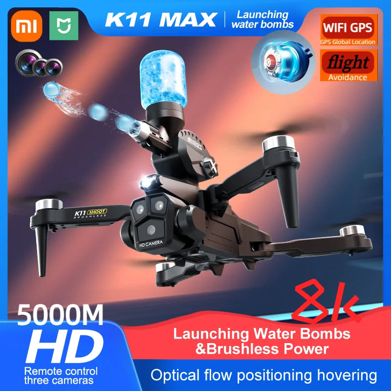 DRONE PROFISSINAL - K11 MAX K11 - 4K - 3 CAMERAS